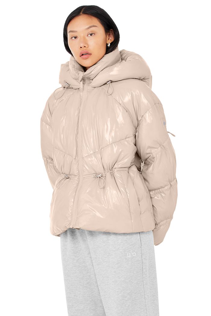 Pink Alo Yoga Stunner Puffer Women's Jackets | 60317JHIN