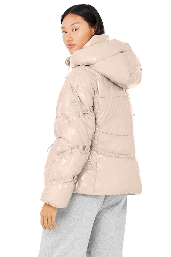 Pink Alo Yoga Stunner Puffer Women's Jackets | 60317JHIN