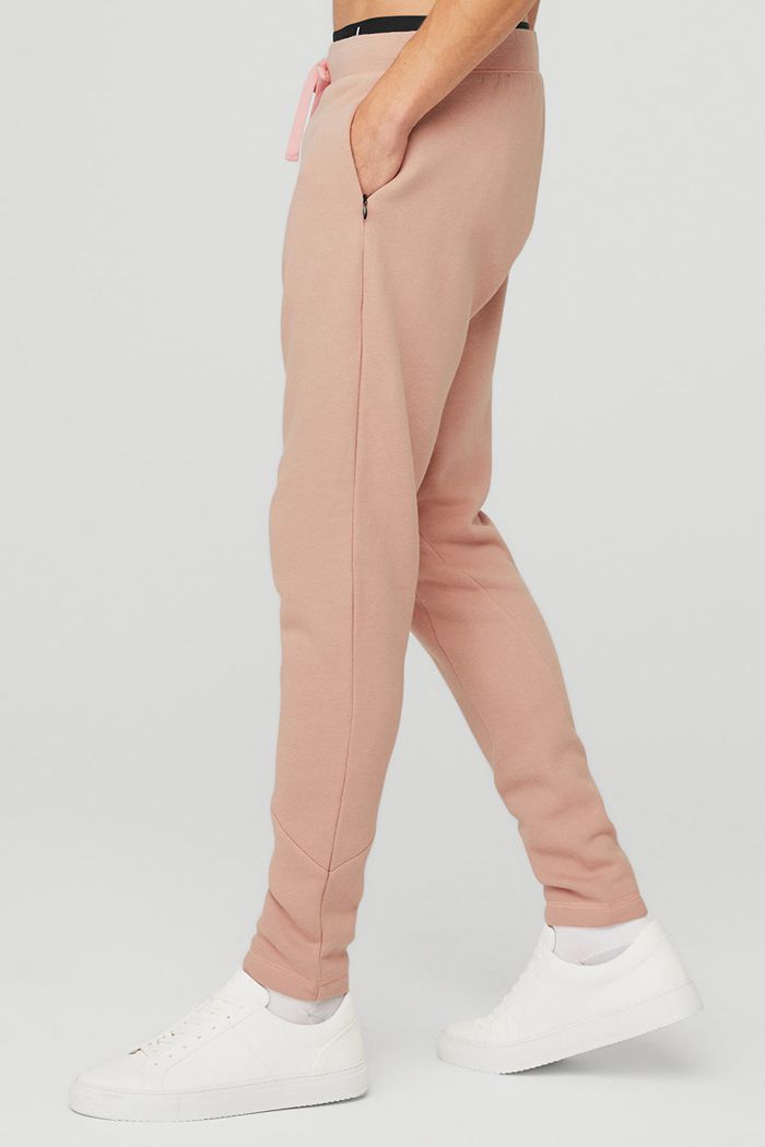 Pink Alo Yoga The Triumph Sweat Men's Pants | 26938PQJG