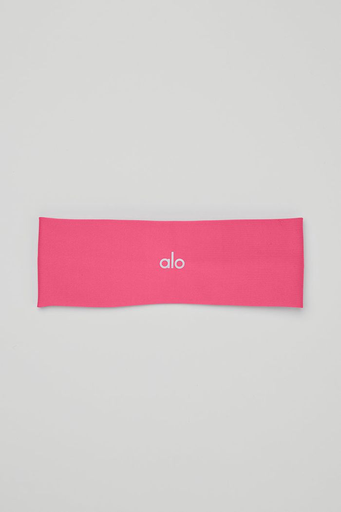 Pink Fuchsia Alo Yoga Airlift Women's Headband | 67123AVZT