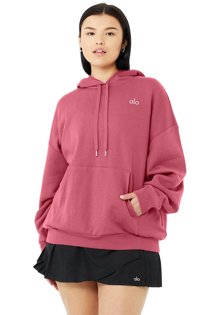 Purple Alo Yoga Accolade Women's Hoodie | 23547LVBT