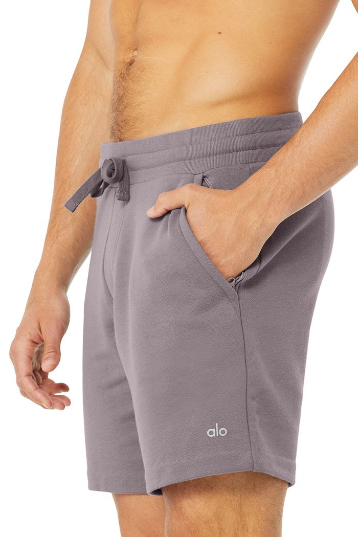 Purple Alo Yoga Chill Men's Short | 68591JOWQ