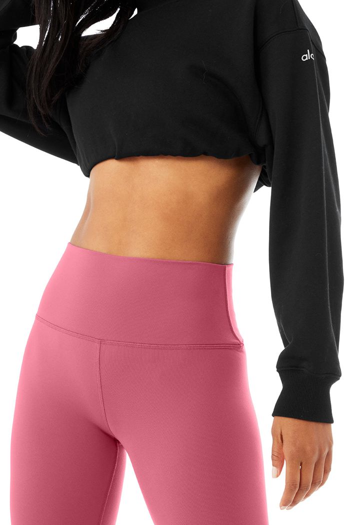 Purple Alo Yoga High-Waist Airbrush Women's Leggings | 67314JFOC