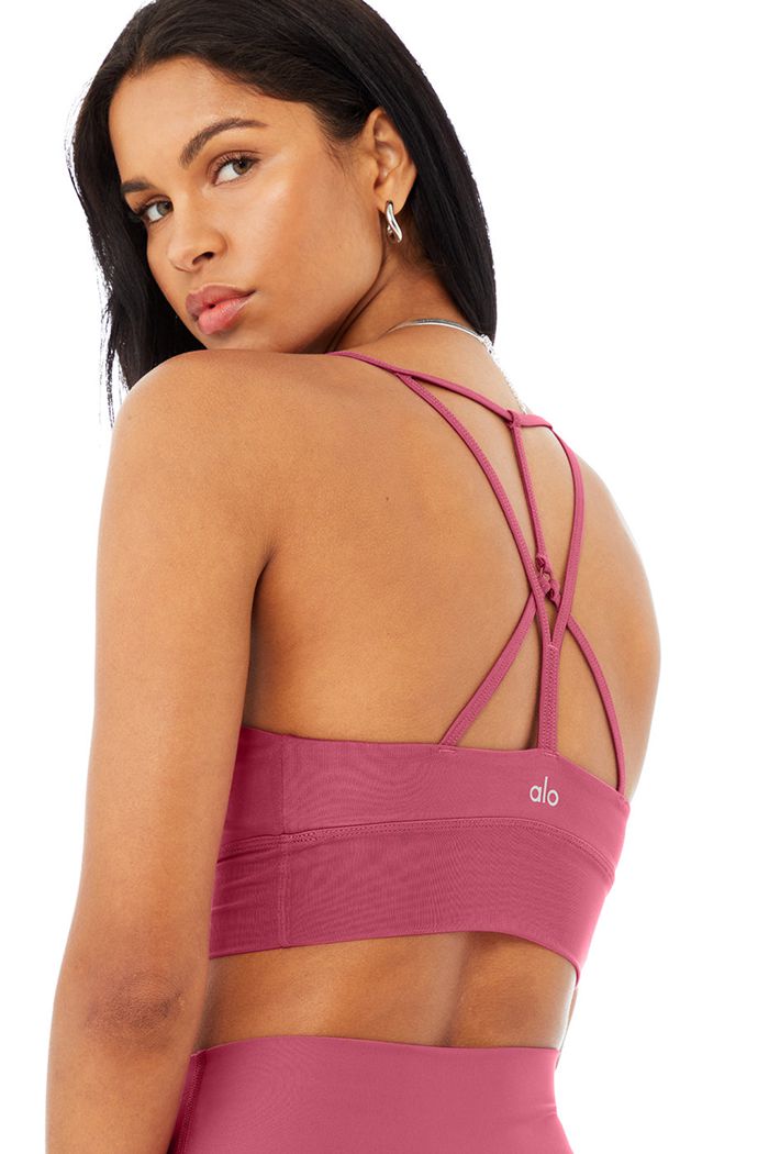 Purple Alo Yoga Lavish Women's Bras | 96508ZANM