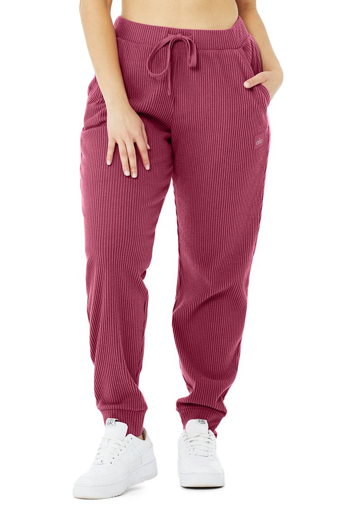 Purple Alo Yoga Muse Sweat Women's Pants | 38241UWKR