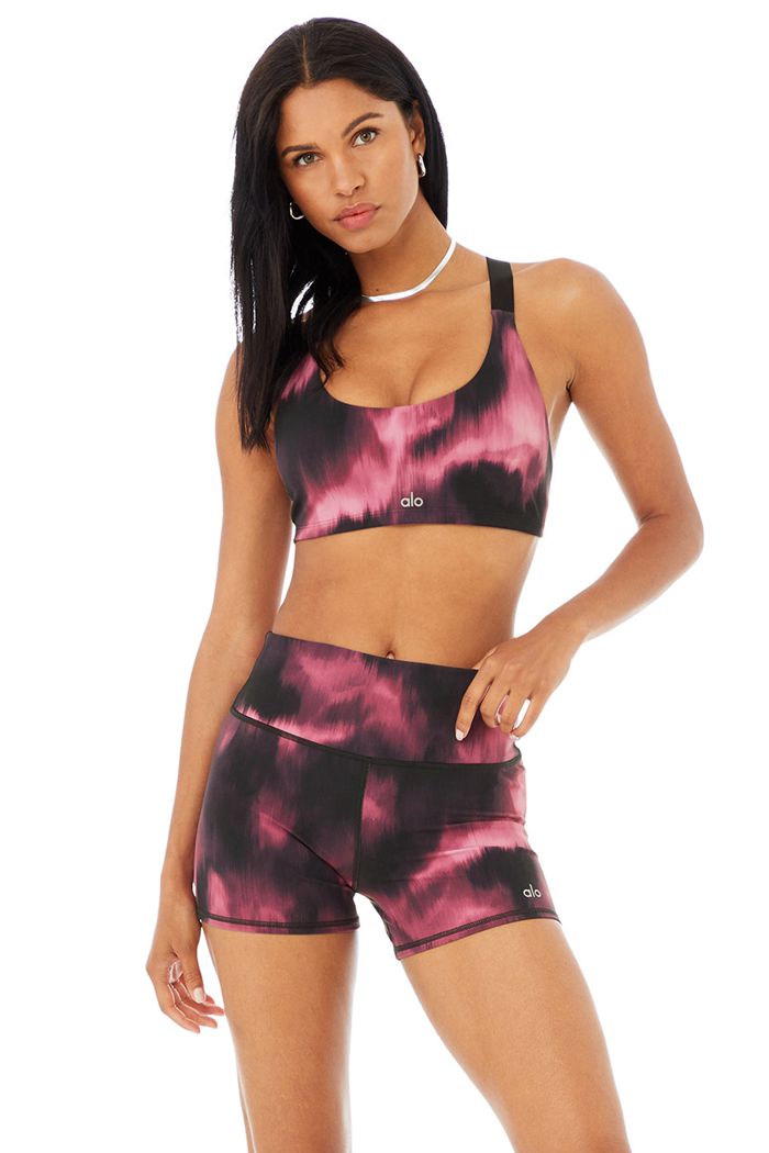 Purple Alo Yoga Vapor Aurora Take Charge Women\'s Bras | 68927RFVW