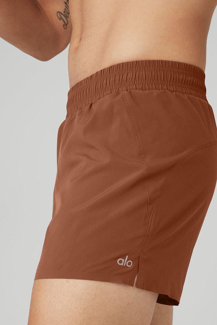 Red Alo Yoga 5'' Adapt Running Men's Short | 08971WXDV