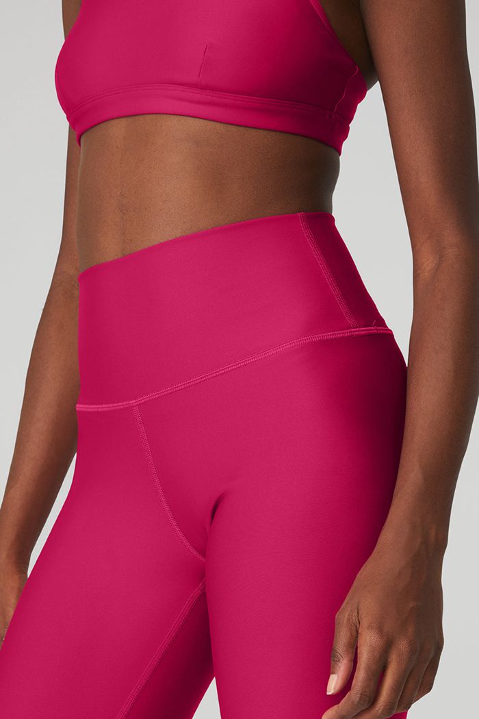 Red Alo Yoga 7/8 High-Waist Airlift Women's Leggings | 15684UEZL