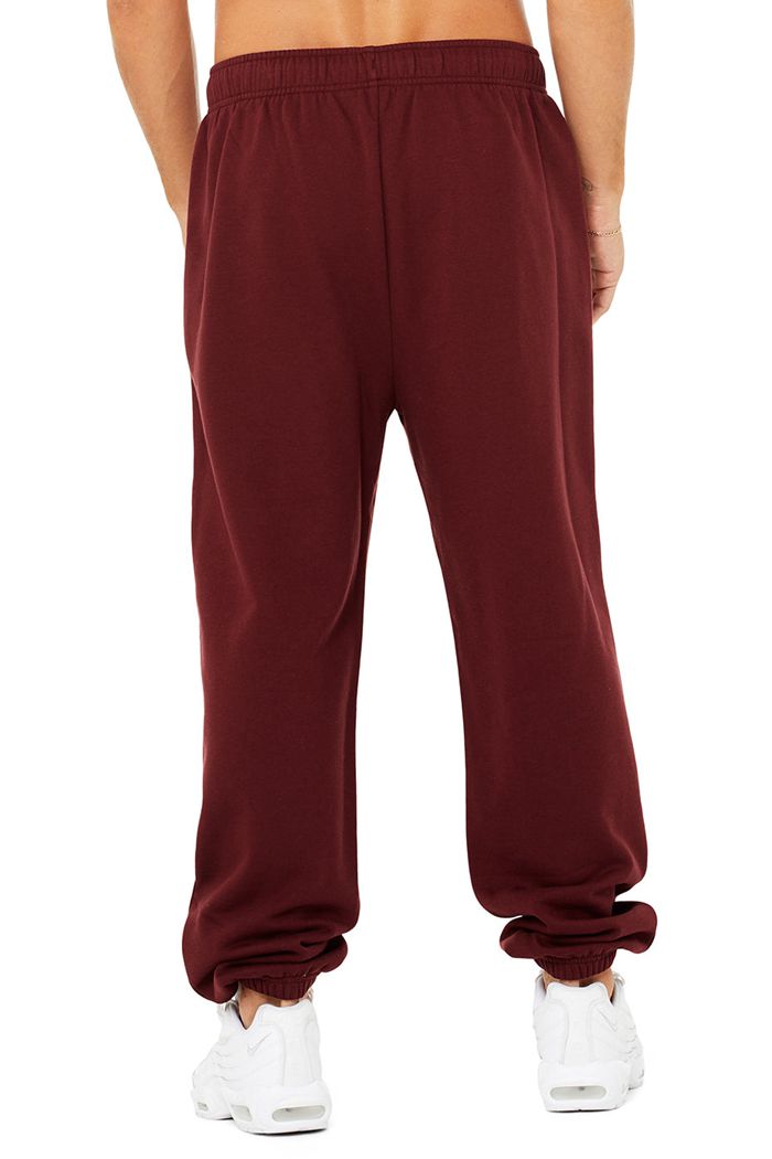 Red Alo Yoga Accolade Sweat Men's Pants | 23860CDFS