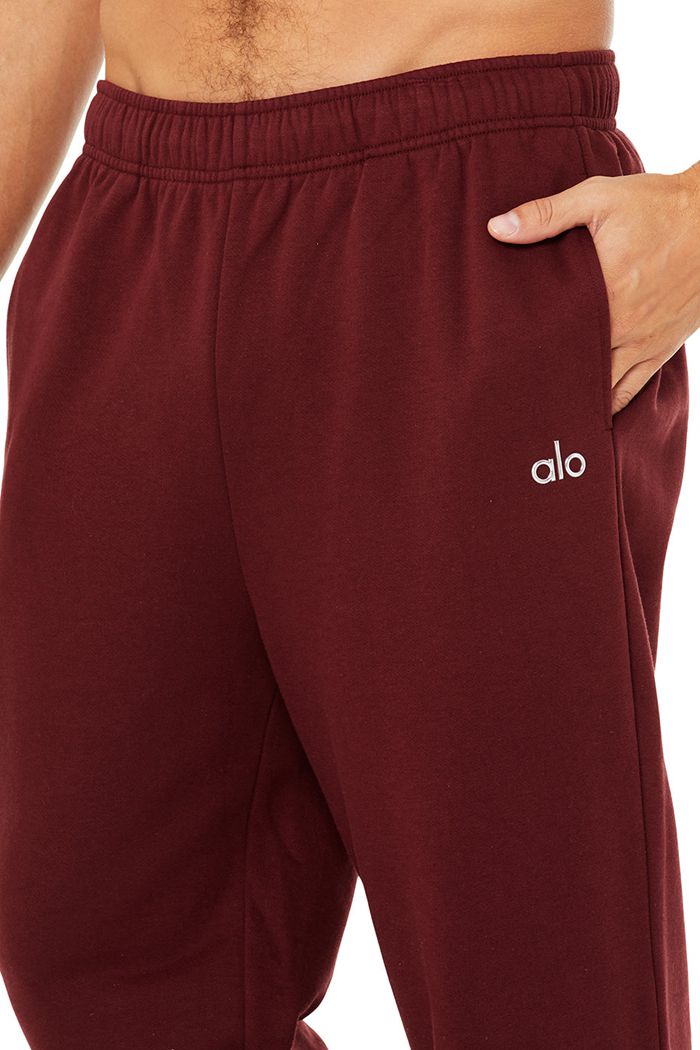 Red Alo Yoga Accolade Sweat Men's Pants | 23860CDFS