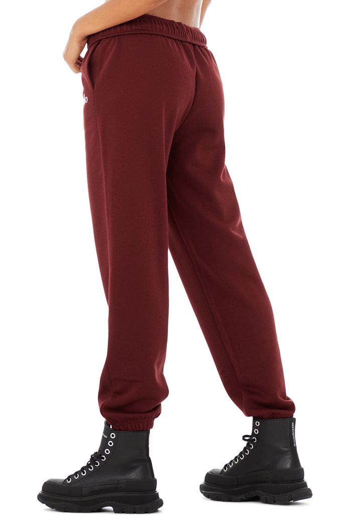 Red Alo Yoga Accolade Sweat Women's Pants | 02835YKRQ