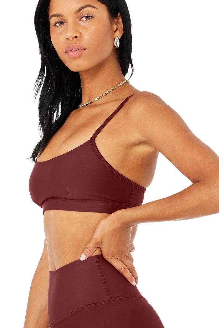 Red Alo Yoga Airlift Intrigue Women's Bras | 01974KIJL