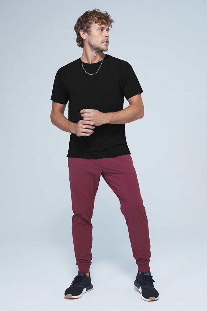 Red Alo Yoga Co-Op Men's Pants | 86597KQXH