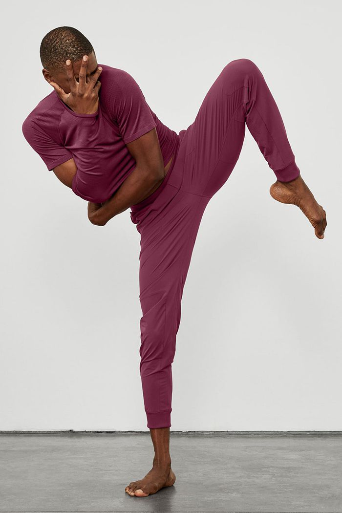 Red Alo Yoga Co-Op Men's Pants | 86597KQXH