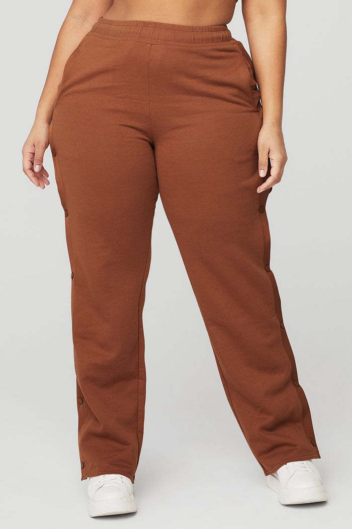 Red Alo Yoga Courtside Tearaway Snap Women's Pants | 50173MQER