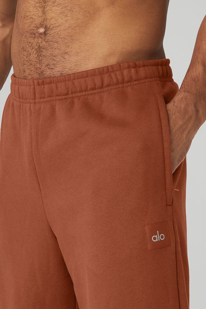 Red Alo Yoga Renown Sweat Men's Pants | 90638IPEV