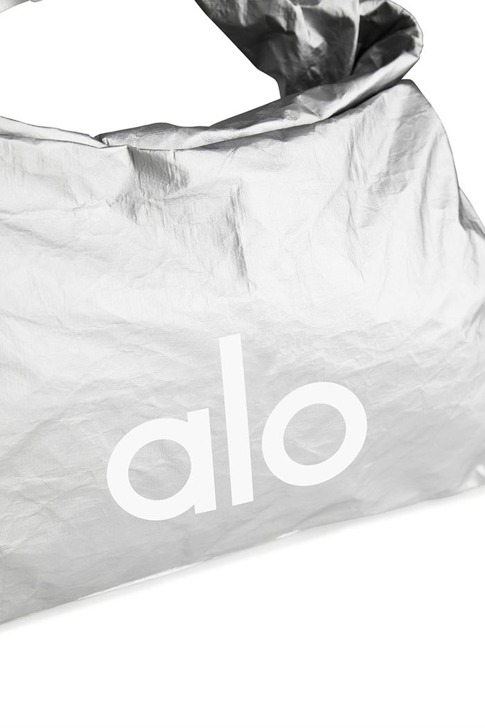 Silver Alo Yoga Keep It Dry Fitness Men\'s Bags | 28914KPVG