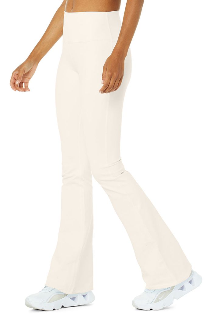 White Alo Yoga Airbrush High-Waist Bootcut Women's Leggings | 23581WDFU