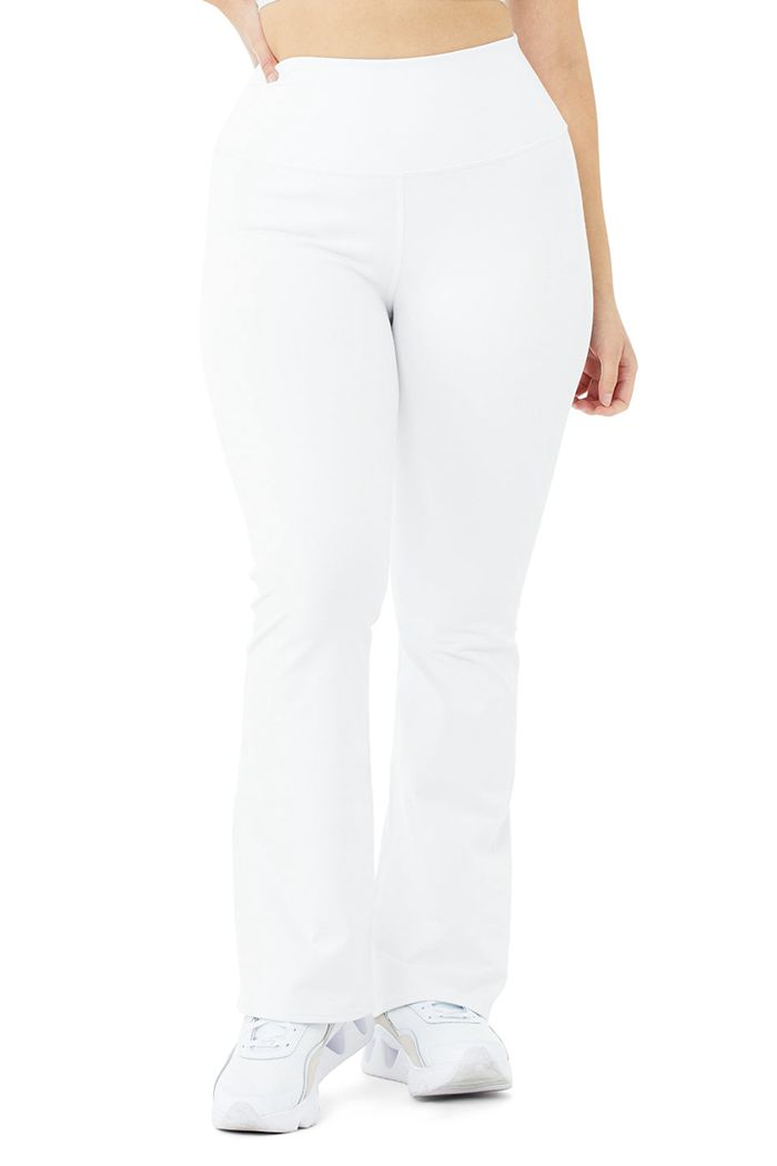 White Alo Yoga Airbrush High-Waist Bootcut Women's Leggings | 79461GQPH