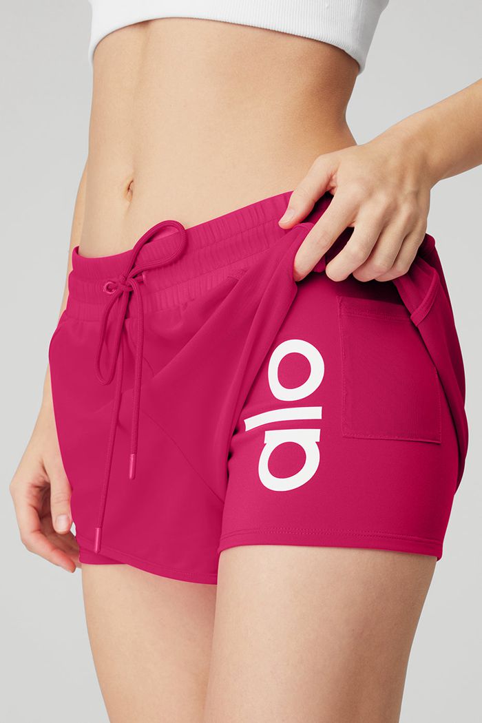 White Alo Yoga Ambience Women's Short | 06934EDAM