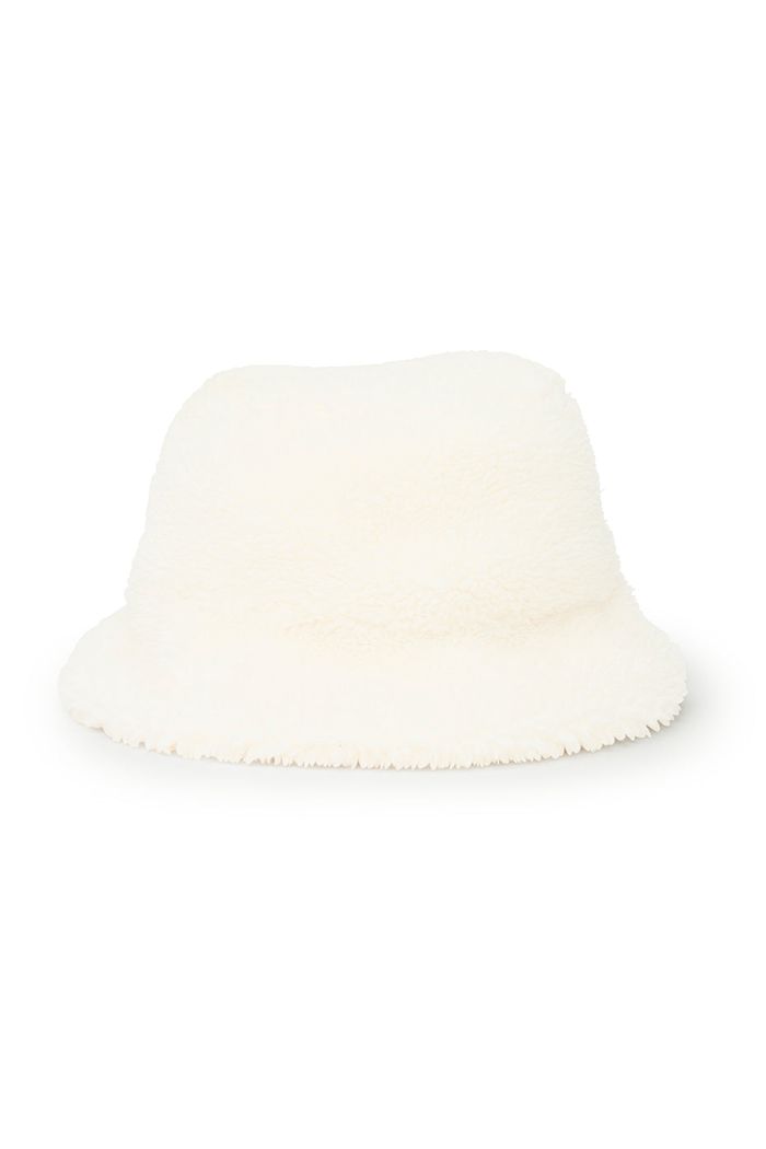 White Alo Yoga Foxy Sherpa Bucket Women's Hats | 59186LEVW