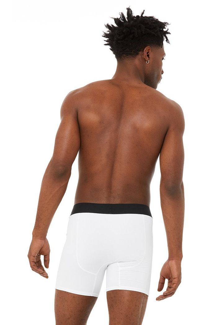 White Alo Yoga Hero Underwear Men's Underwear | 49178QAHB