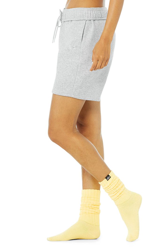 Yellow Alo Yoga Scrunch Women's Socks | 06139JVTD