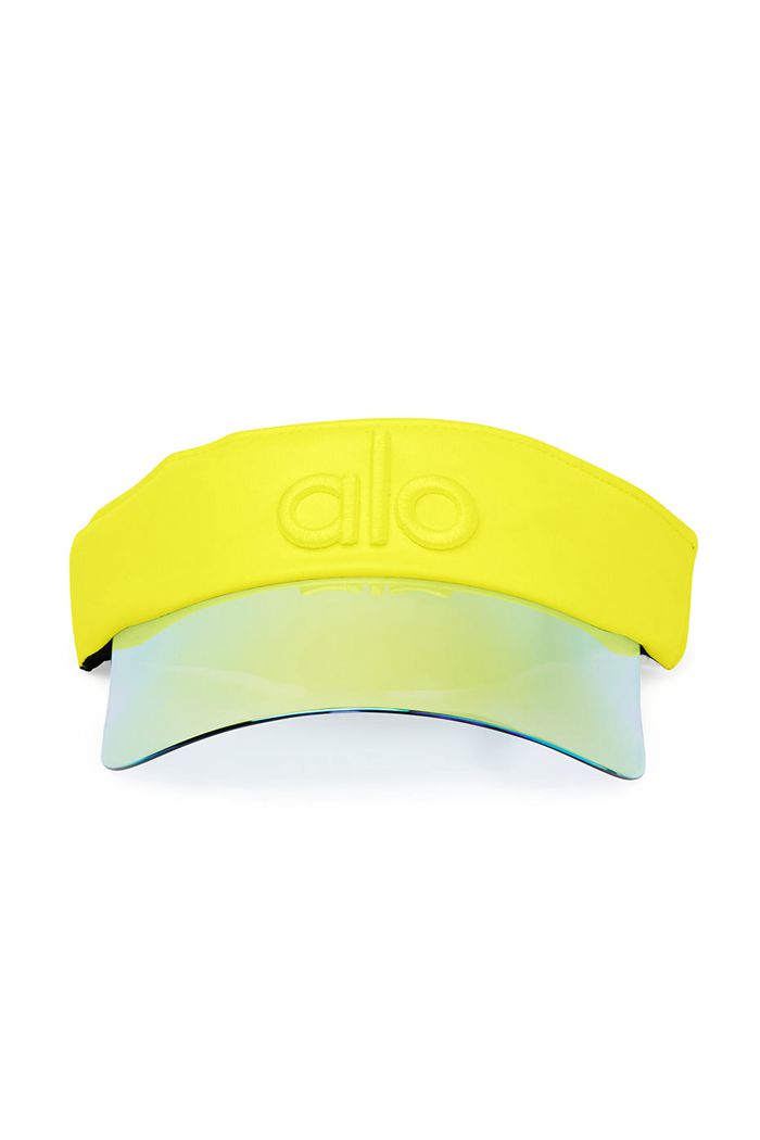 Yellow Alo Yoga Solar Women's Visor | 34097WQDY